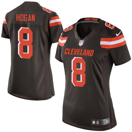 Women's Elite Kevin Hogan Nike Jersey Brown Home - #8 NFL Cleveland Browns